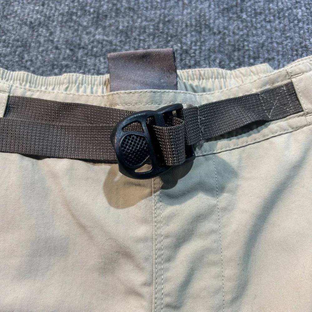 Merrell Mens XXL Opti-Wick Hiking Shorts Khaki Tan UPF 50+ Belted Cargo Outdoor